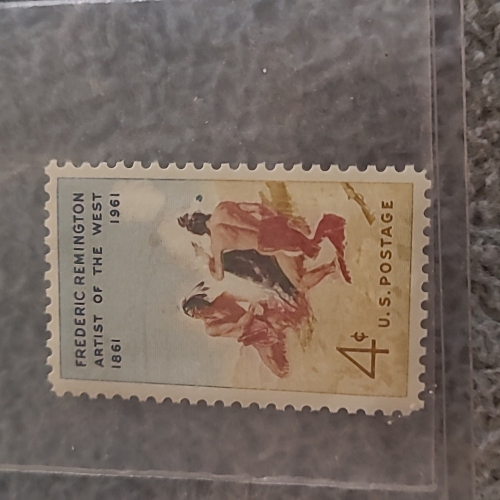 Frederick Remington 4 cent stamp